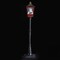 Roman LED Lighted Snowing Mountain Christmas Street Lamp - 75" - Black and Red